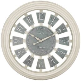 Westclox 36014AW-16 16-Inch Antique White Panel Clock