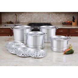 LaCusine&trade; 12pc Aluminum Steamer Stockpot Set