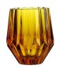 Old Fashioned Embossed Wine Glass Juice Glass Water Glass Cup Yellow
