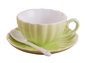 [A] Colorful Demitasse Cup Coffee Cup Espresso Cup and Saucer