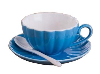 [B] Colorful Demitasse Cup Coffee Cup Espresso Cup and Saucer
