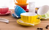 [F] Colorful Demitasse Cup Coffee Cup Espresso Cup and Saucer