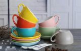 Colorful Demitasse Cup Coffee Cup Espresso Cup and Saucer #11
