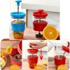 Hand Juicer Machine Lemon Squeezer Juice Maker Juice Press Juicer Machine Red