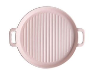 Rectangle Ceramic Bakeware Kitchen Cookware Pizza Pans Oven Baking Tray,Pink