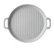 Rectangle Ceramic Bakeware Kitchen Cookware Pizza Pans Oven Baking Tray,Gray