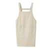 Khaki Cotton Home Kitchen Apron Coffee Shop Waiter Fashionable Waterproof Apron