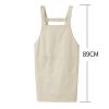 Khaki Cotton Home Kitchen Apron Coffee Shop Waiter Fashionable Waterproof Apron