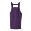 Purple Cotton Home Kitchen Apron Coffee Shop Waiter Fashionable Waterproof Apron