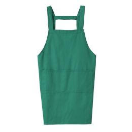 Green Cotton Home Kitchen Apron Coffee Shop Waiter Fashionable Waterproof Apron