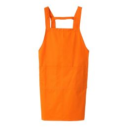 Orange Cotton Home Kitchen Apron Coffee Shop Waiter Fashionable Waterproof Apron
