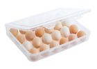 Egg Tray With Lid Egg Store 24 Grid Refrigerator Plastic Save Space Egg Holder,A