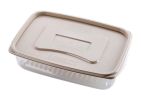 Set of 2 Egg Tray Egg Holder Egg Container Vegetable Storage Box Plastic,B