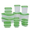 Set of 17 Food Storage/Container With Lid Green