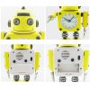 Robot Clock Moveable Bedside Alarm Analogue Clock Flashing Eyes and Sound  G