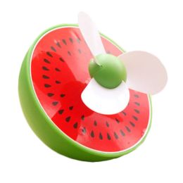 Desktop Ultra-Quiet And Creative Cartoon Mini Cute Portable USB Fan Watermelon