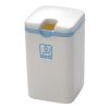 Japanese Style Mini Trash Can Bin Wastebasket with Lid for Home/Office, B
