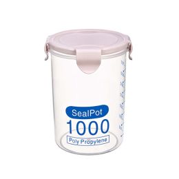 2 pieces Food Storage Containers Milk Powder Containers Jars, PINK, 1000ml