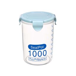 2 pieces Food Storage Containers Milk Powder Containers Jars, BLUE, 1000ml