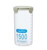 2 pieces Food Storage Containers Milk Powder Containers Jars, Light Green, 1500ml