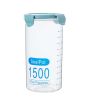 2 pieces Food Storage Containers Milk Powder Containers Jars, BLUE, 1500ml