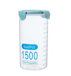2 pieces Food Storage Containers Milk Powder Containers Jars, BLUE, 1500ml