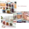 Set of 2 Food Storage Containers Cereals Savers Containers, 1200ml, PINK