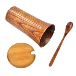 Drinkware-Cups Tea Mugs Beer Mug Wooden Cups Solid Wood Fashion Creative