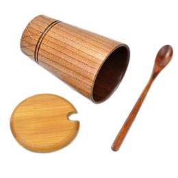 Mug Wooden Cups Mugs Tea Drinkware-Cups Beer Solid Creative Wood Fashion