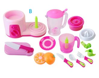 Creative Emulational Play Toys Kitchen Fruits Juicer Set B