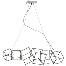 Dainolite Home Decorative 6 Light Multi Cube Low Voltage Horizontal Pendant Polished Chrome Finish