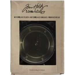 Idea-Ology Metal Assemblage Clock 7"X4.5"-Polished Silver