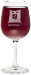 K1C2 Stitch Happy Wine Glass In Box 12oz-Don't Give A Stitch